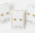 Small Gold Bow Earings